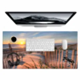 Strand - Zee - Duin - Zonsondergang - Landschap Muismat XXL klein -3d