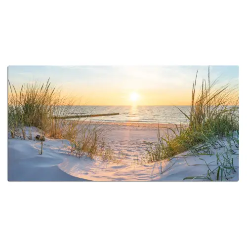 Strand - Zon - Duin - Gras - Zand - Horizon Muismat XXL klein -3d_leeg