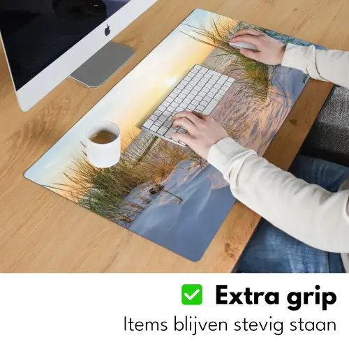 Strand - Zon - Duin - Gras - Zand - Horizon Muismat XXL klein -sfeer3