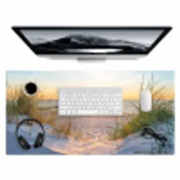 Strand - Zon - Duin - Gras - Zand - Horizon Muismat XXL klein -3d