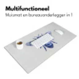 Bij - Modern - Delfts - Blauw Muismat XXL klein -sfeer4