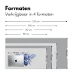 Bij - Modern - Delfts - Blauw Muismat XXL klein -sfeer5