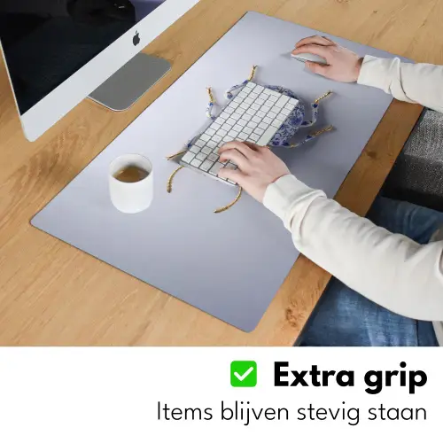 Kever - Delfts - Blauw - Goud Muismat XXL klein -sfeer3