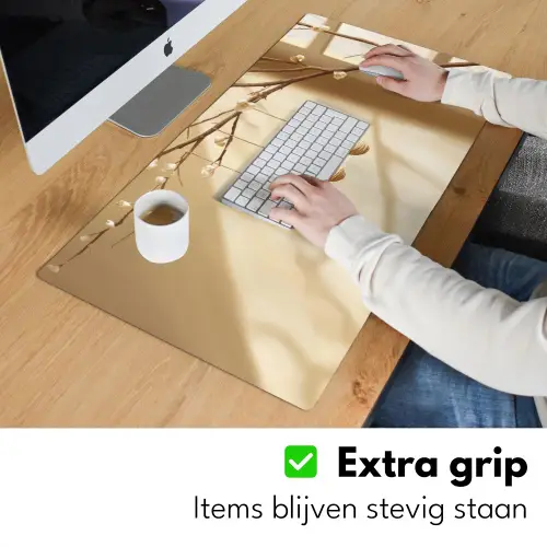 Beige - Paastak - Eieren Muismat XXL klein -sfeer3