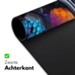 Vogel - Kraai - Graffiti - Zwart - Dieren Muismat XXL klein -sfeer2