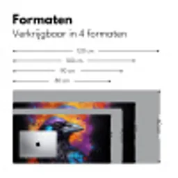 Vogel - Kraai - Graffiti - Zwart - Dieren Muismat XXL klein -sfeer5