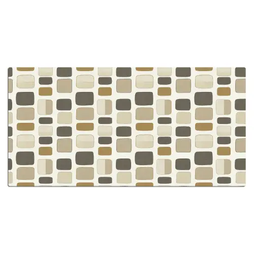 Blokken - Vintage - Grijs Muismat XXL klein 681 -3d_leeg
