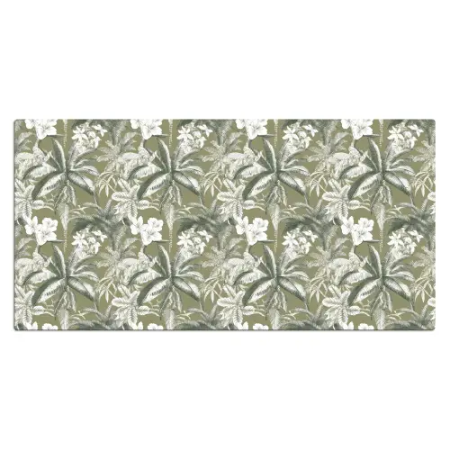 Botanisch - Bloemen - Groen Muismat XXL klein 681 -3d_leeg
