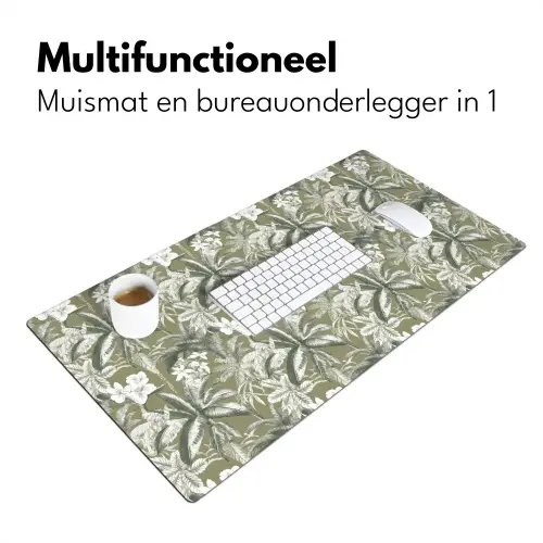 Botanisch - Bloemen - Groen Muismat XXL klein 681 -sfeer4