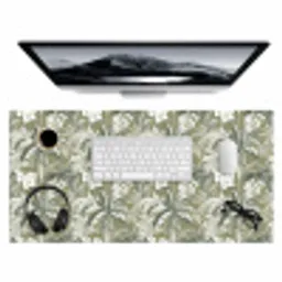 Botanisch - Bloemen - Groen Muismat XXL klein 681 -3d