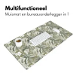 Botanisch - Bloemen - Groen Muismat XXL klein 681 -sfeer4