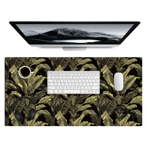 Botanisch - Bladeren - Groen Muismat XXL klein 681 -3d