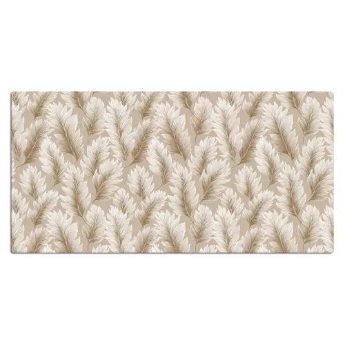 Botanisch - Patroon - Beige Muismat XXL klein 681 -3d_leeg