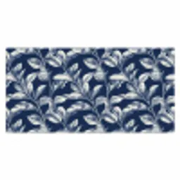 Botanisch - Patroon - Blauw Muismat XXL klein 681 -3d_leeg