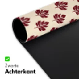 Botanisch - Patroon - Bordeaux Muismat XXL klein 681 -sfeer2