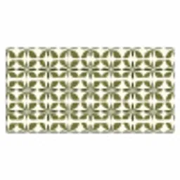 Botanisch - Retro - Groen Muismat XXL klein 681 -3d_leeg