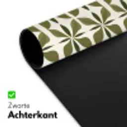 Botanisch - Retro - Groen Muismat XXL klein 681 -sfeer2