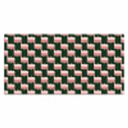 Vlechtpatroon - Groen - Roze - Geometrisch Muismat XXL klein 681 -3d_leeg