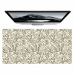 Takken - Botanisch - Taupe Muismat XXL klein 681 -zzz3d