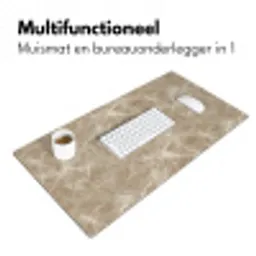 Bruin - Kristaladers - Marmer Muismat XXL klein 681 -sfeer4