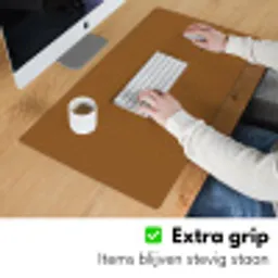 Bruin - Aardetint - Effen kleur Muismat XXL klein -sfeer3