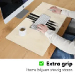 Penseelstreken - Verticaal - Zwart Muismat XXL klein -sfeer3