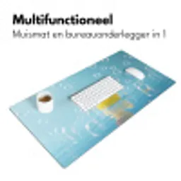 Bubbels - Badeend - Geel Muismat XXL klein -sfeer4