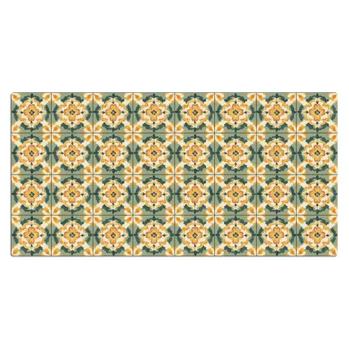 Keramiek - Verweerd - Kleurrijk Muismat XXL klein 681 -3d_leeg