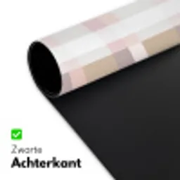 Ruitpatroon - Aardetinten - Minimalistisch Muismat XXL klein 681 -sfeer2