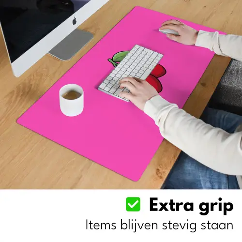 Kers - Roze - Fruit Muismat XXL klein -sfeer3