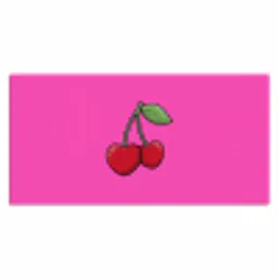 Kers - Roze - Fruit Muismat XXL klein -3d_leeg
