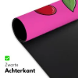 Kers - Roze - Fruit Muismat XXL klein -sfeer2