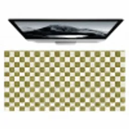 Schaak - Patroon - Groen Muismat XXL klein 681 -zzz3d
