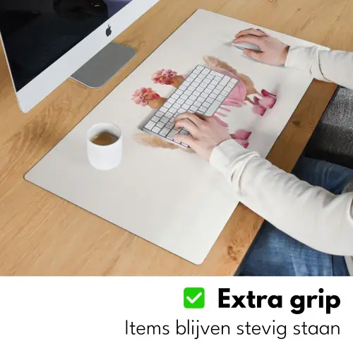 Kippen - Badjas - Krukspelden - Hakken Muismat XXL klein -sfeer3