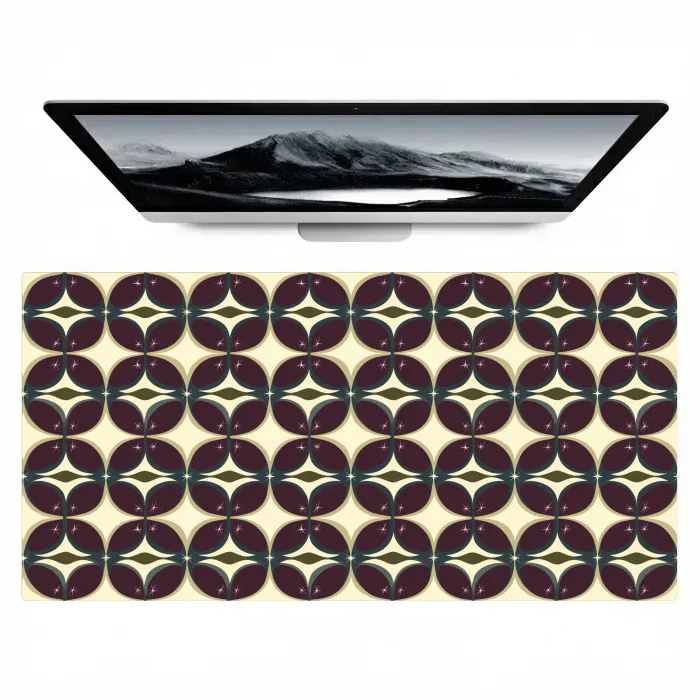 Cirkel - Retro - Kleurrijk Muismat XXL klein 681 -zzz3d