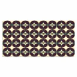 Cirkel - Retro - Kleurrijk Muismat XXL klein 681 -3d_leeg