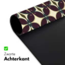 Cirkel - Retro - Kleurrijk Muismat XXL klein 681 -sfeer2