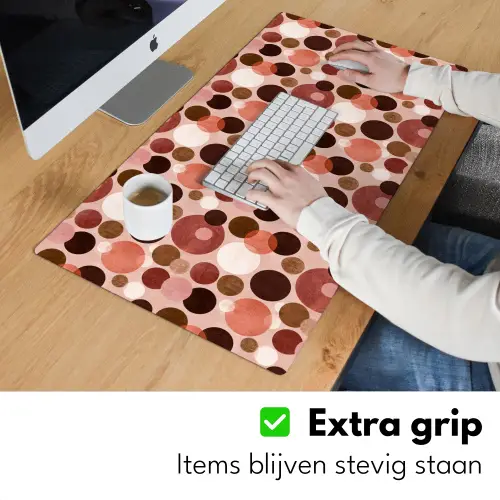 Cirkels - Modern - Kleurrijk Muismat XXL klein 681 -sfeer3