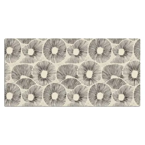 Cirkels - Patroon - Zwart Muismat XXL klein 681 -3d_leeg