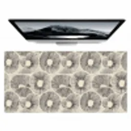 Cirkels - Patroon - Zwart Muismat XXL klein 681 -zzz3d
