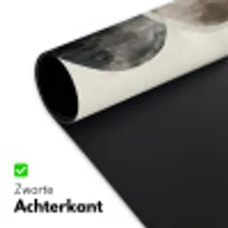 Cirkels - Vorm - Beige - Abstract Muismat XXL klein -sfeer2