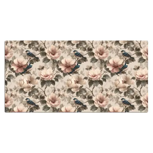 Klassiek - Vogels - Kleurrijk Muismat XXL klein 681 -3d_leeg