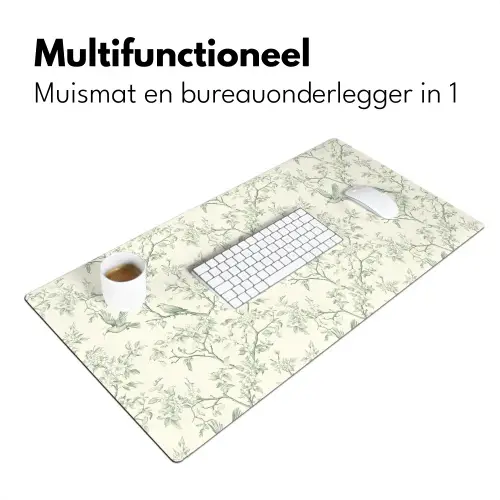 Klassiek - Vogels - Groen Muismat XXL klein 681 -sfeer4