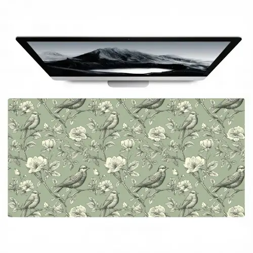 Klassiek - Botanisch - Groen Muismat XXL klein 681 -zzz3d