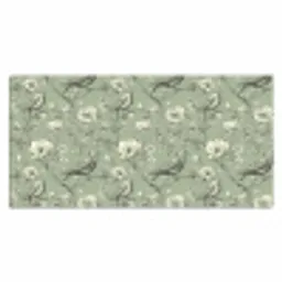 Klassiek - Botanisch - Groen Muismat XXL klein 681 -3d_leeg