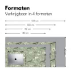 Klassiek - Botanisch - Groen Muismat XXL klein 681 -sfeer5