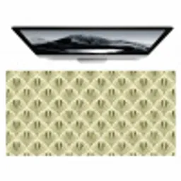 Klassiek - Waaier - Groen Muismat XXL klein 681 -zzz3d