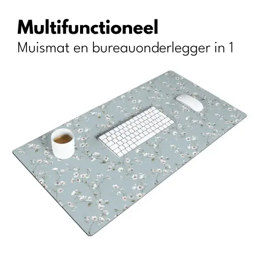 Klassiek - Bloemen - Blauw Muismat XXL klein 681 -sfeer4