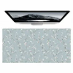 Klassiek - Bloemen - Blauw Muismat XXL klein 681 -zzz3d