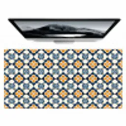 Klassiek - Geometrisch - Blauw Muismat XXL klein 681 -zzz3d